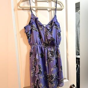 Joie silk purple feminine mini dress size small